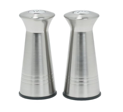 Trudeau Tower Stainless Steel Salt & Pepper Shaker Set by Kitchen Niche
