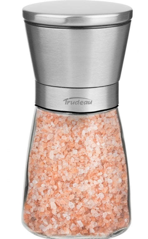 Trudeau Upside Down Pink Himalayan Salt Mill 6"