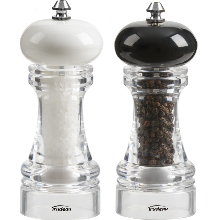 Trudeau Pepper Mill & Salt Mill Set – 6" by Kitchen Niche