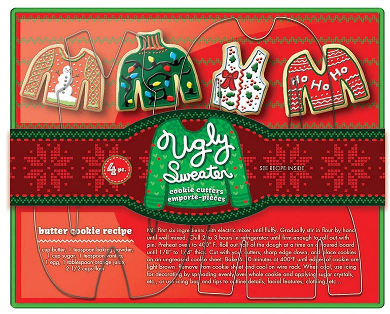 Fox Run Ugly Sweater Cookie Cutter Set by Kitchen Niche