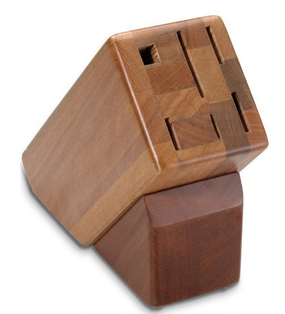 Victorinox Oak Wood 6-Slot Knife Block by Kitchen Niche