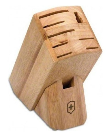 Victorinox Hardwood Wood 9-Slot Knife Block by Kitchen Niche