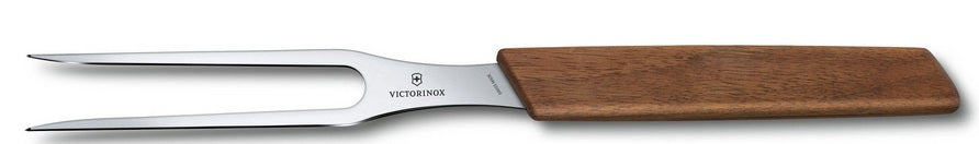 Victorinox Modern Carving Fork with Walnut Handle by Kitchen Niche