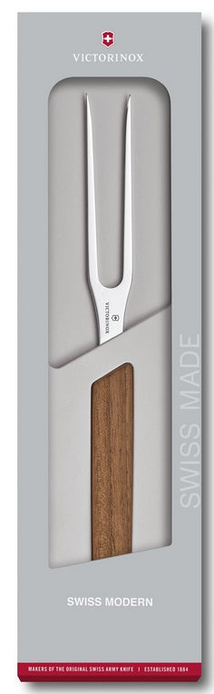 Victorinox Modern Carving Fork with Walnut Handle by Kitchen Niche