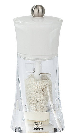 Peugeot Molene White 14cm Wet Salt Mill by Kitchen Niche