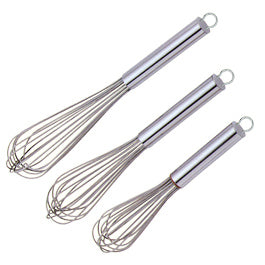 Set of 3 Stainless Steel Whisks by Kitchen Niche