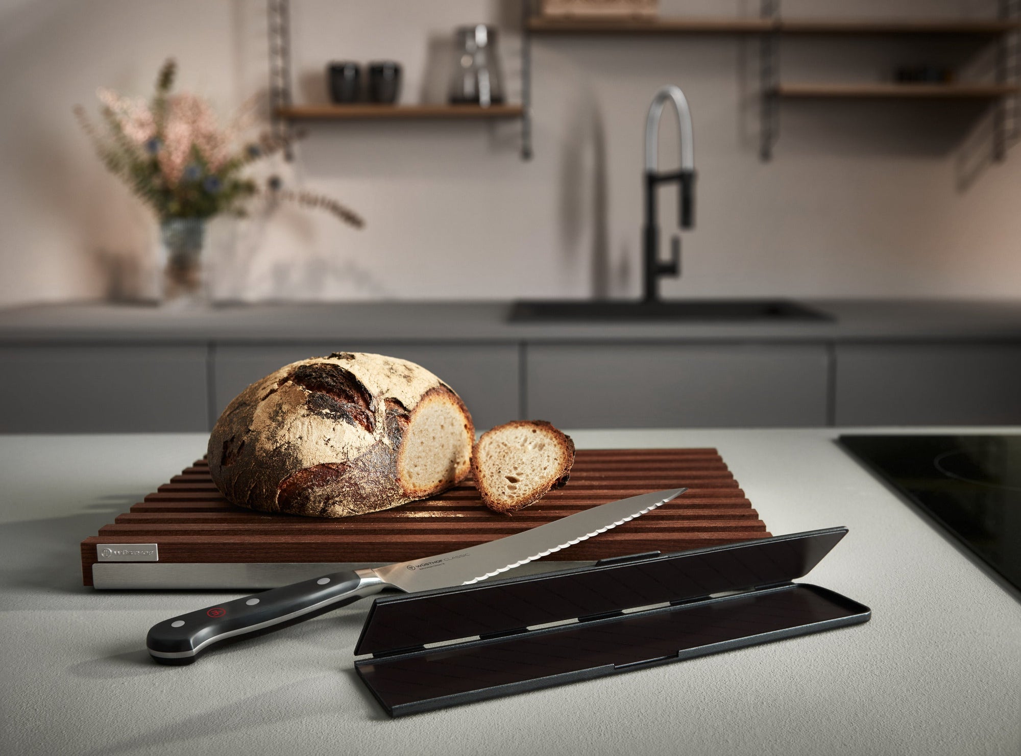 Wüsthof Thermo Wood Bread Cutting Board – 40 × 25 × 3 cm by Kitchen Niche