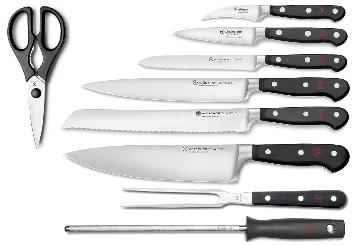 Wüsthof Classic Knife Block Set Brown Block – 10-pcs. by Kitchen Niche