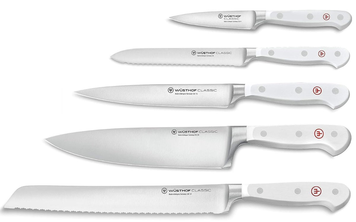 Wusthof Classic White 6-Piece Designer Knife Block Set