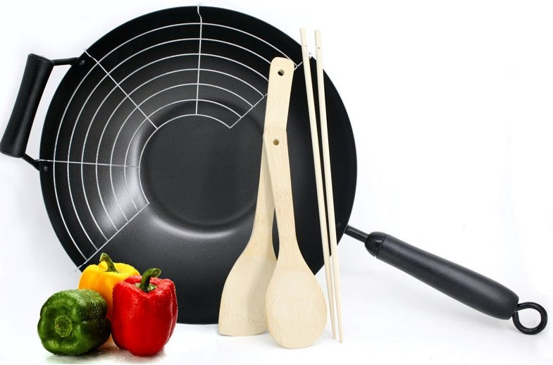 Zen Cuizine 5-Piece Wok &amp; Accessory Set by Kitchen Niche